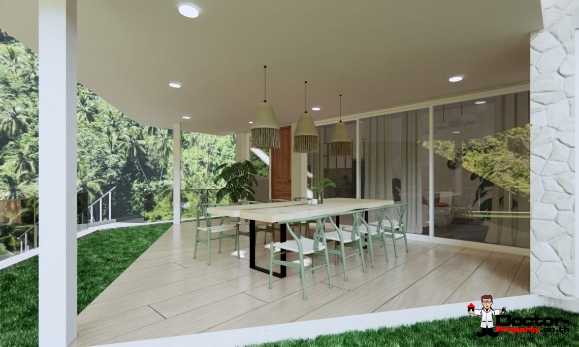 Tropical 3-4 Bedroom Pool Villa with Sea View in Lamai, Koh Samui – For Sale